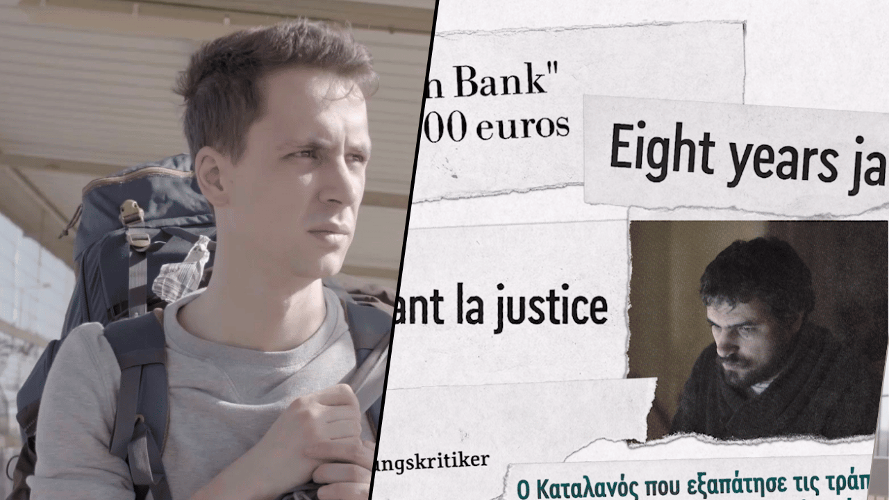 still from Erasmus in gaza and Robin Bank documentaries